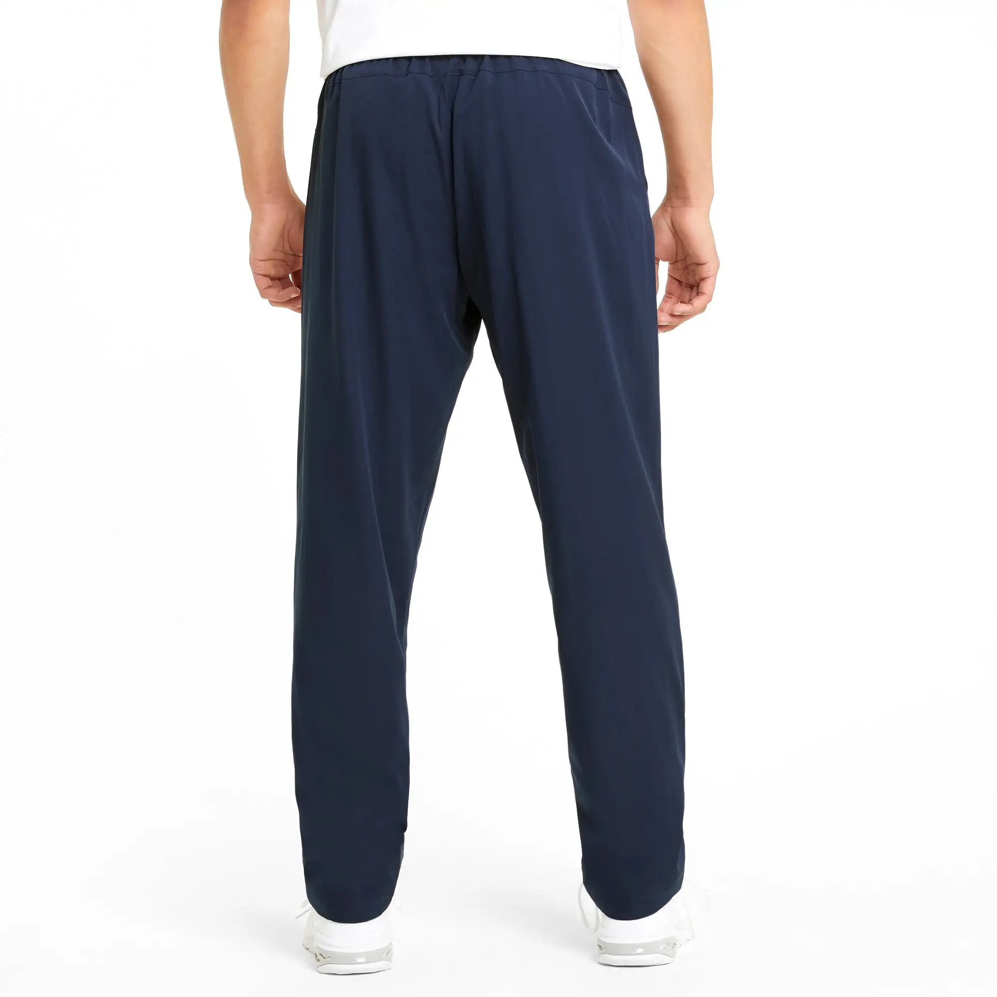 PUMA MEN'S ACTIVE WOVEN NAVY TRACKPANTS