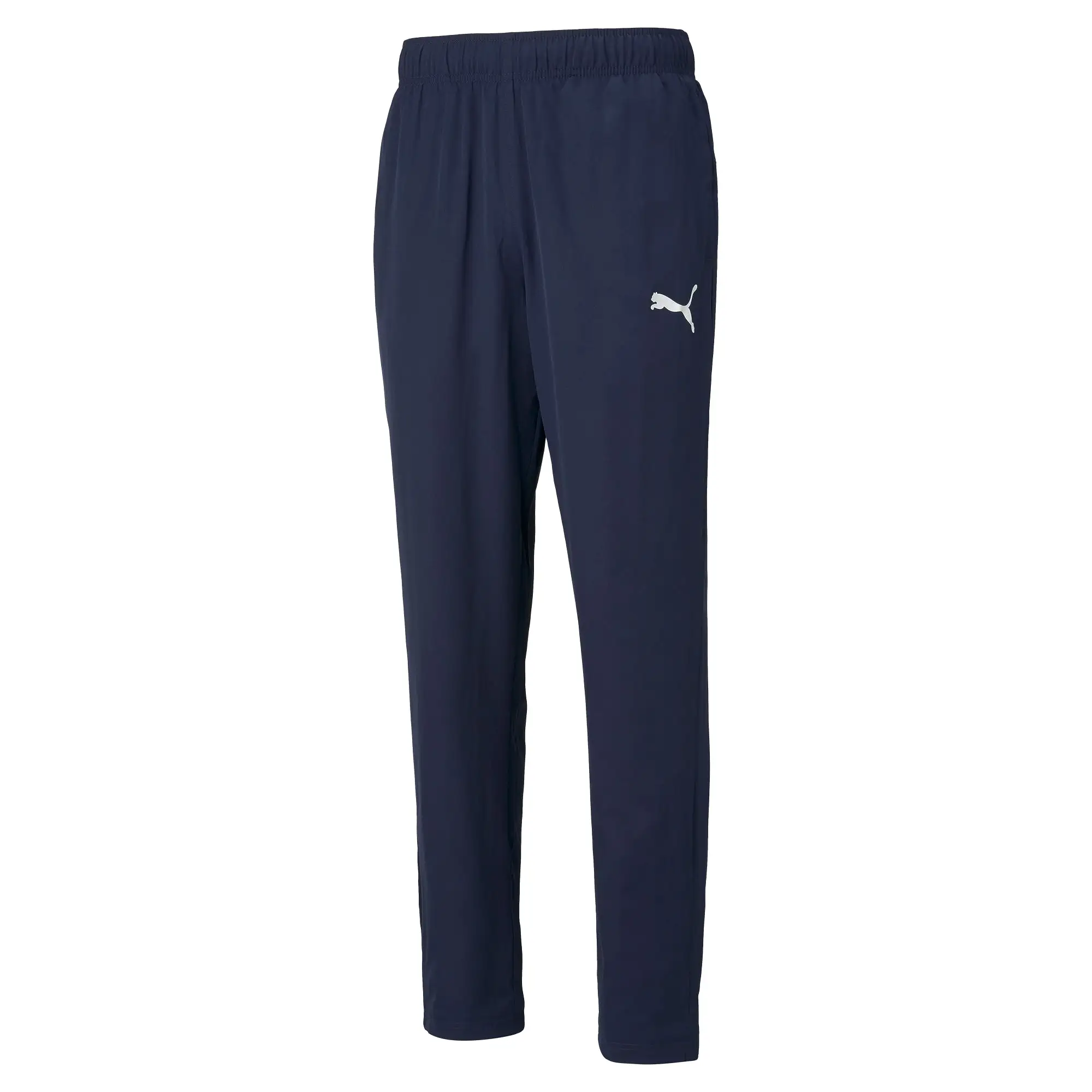 PUMA MEN'S ACTIVE WOVEN NAVY TRACKPANTS