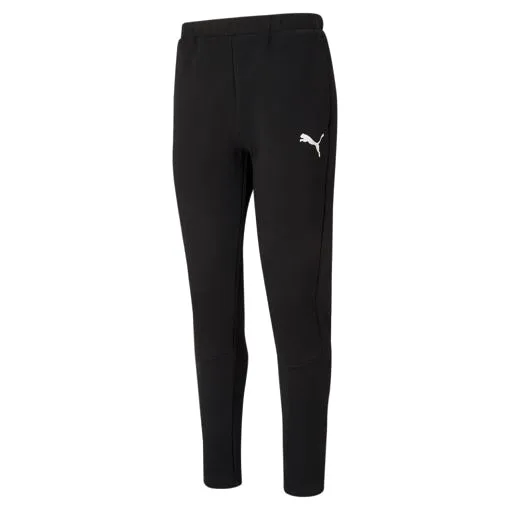 PUMA MEN'S EVOSTRIPE BLACK TRACKPANTS