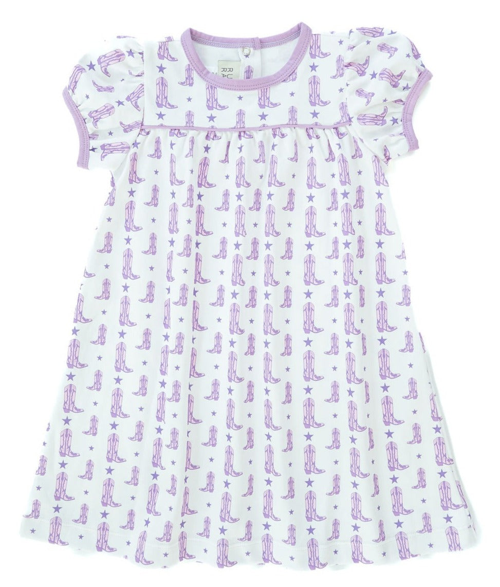 Purple Boots Catherine Dress