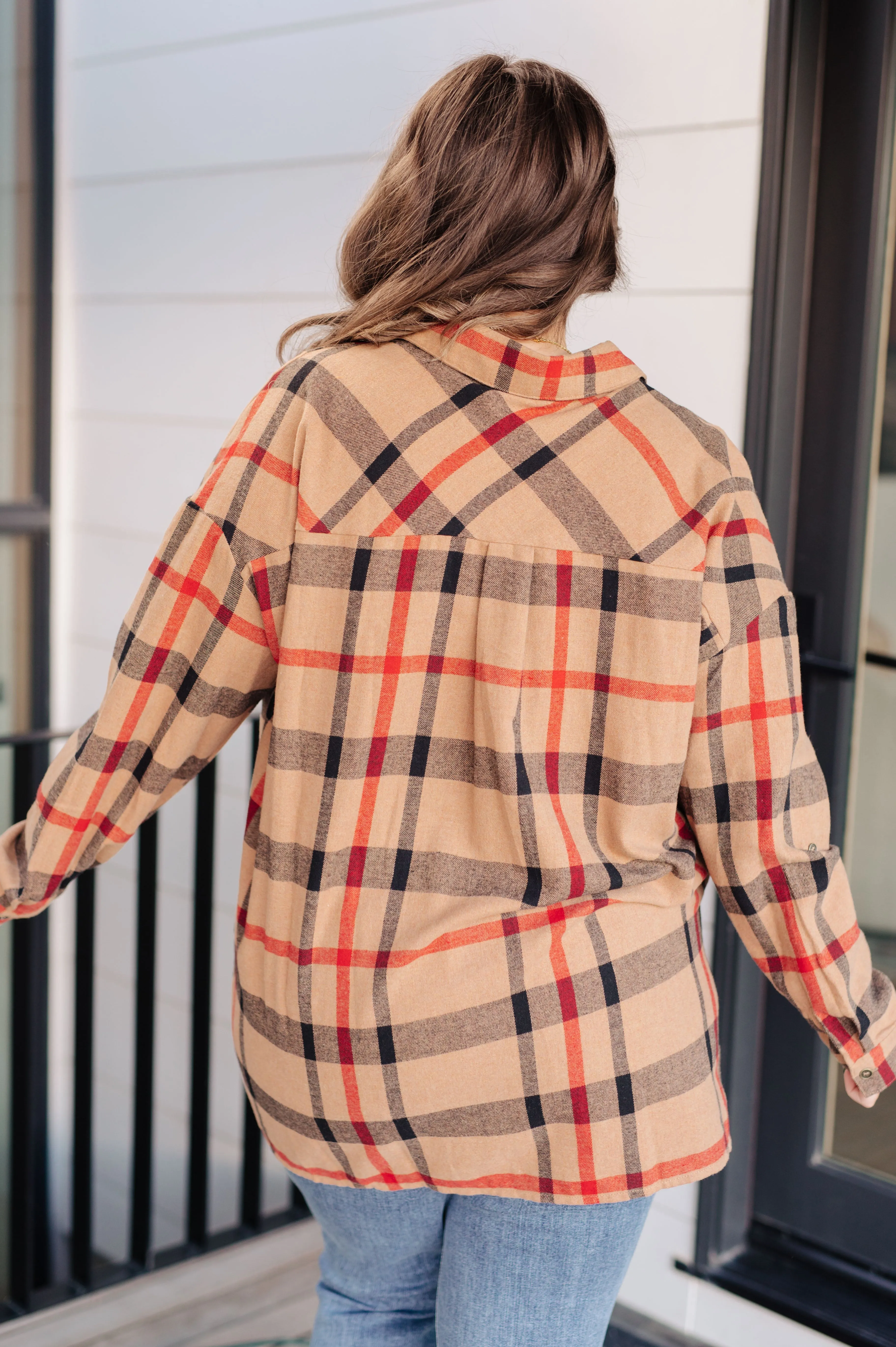 Rachel Oversized Plaid Button Up