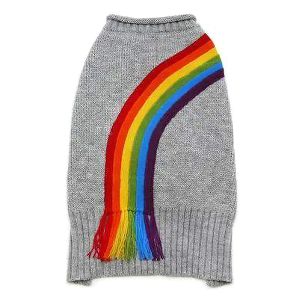 Rainbow Turtleneck Sweater