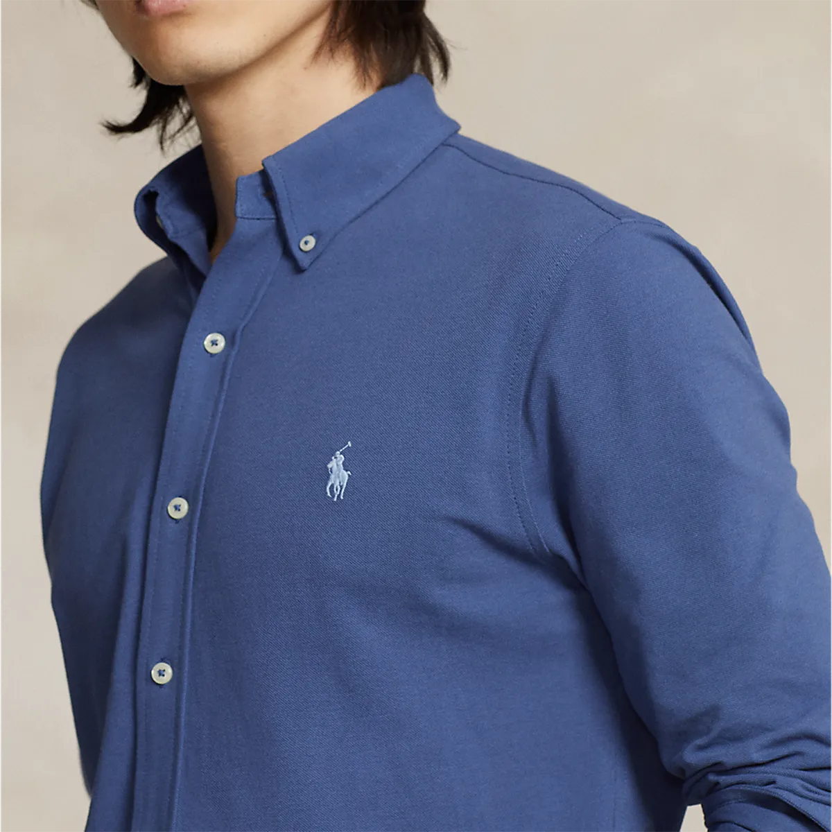 Ralph Lauren - Featherweight Mesh Shirt in Blue