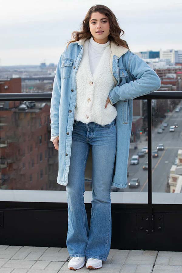 RD Style Luna Sherpa Denim Jacket