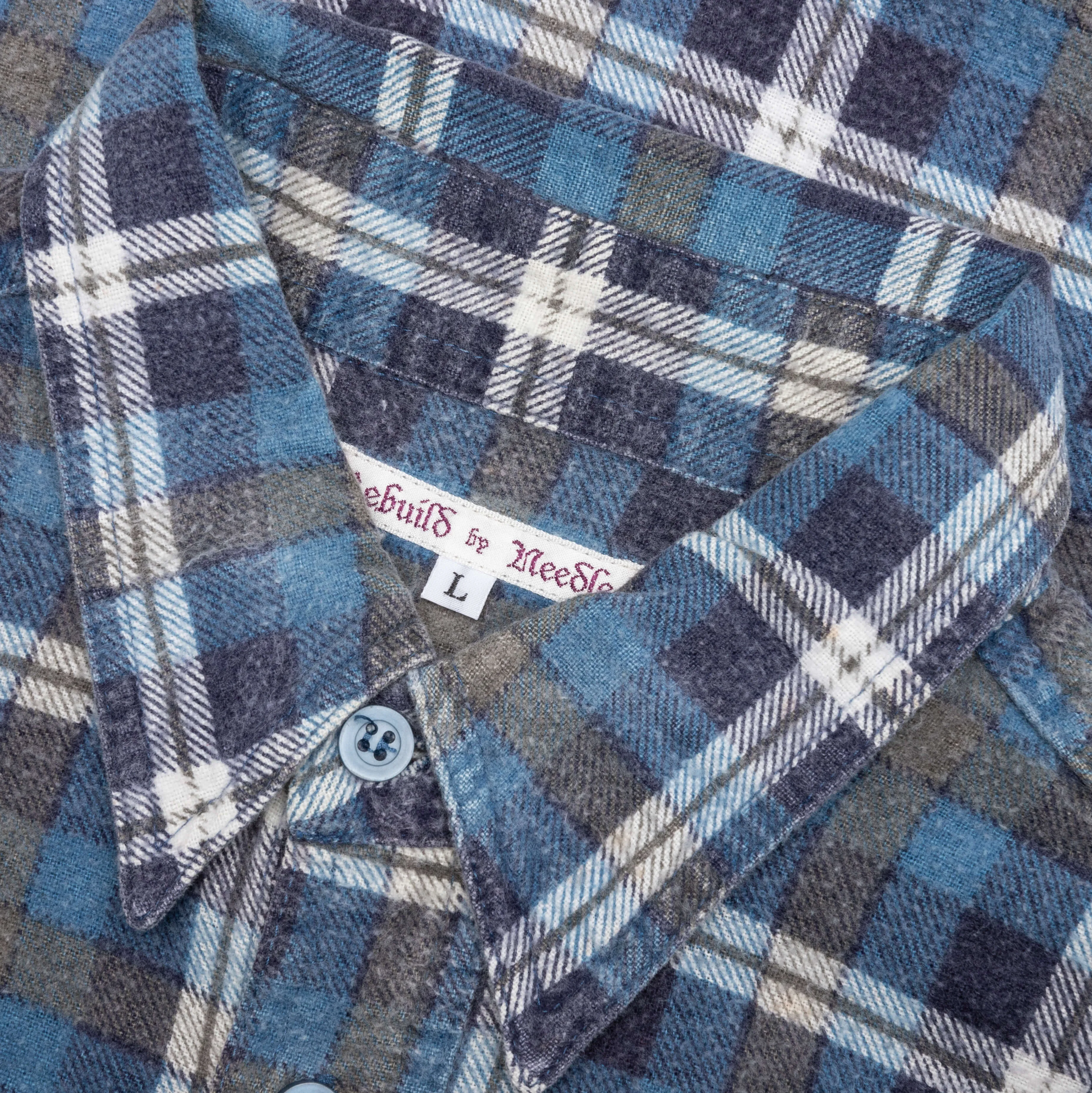 Rebuild by Flannel Shirt 7 Cuts Shirt - Navy/Blue