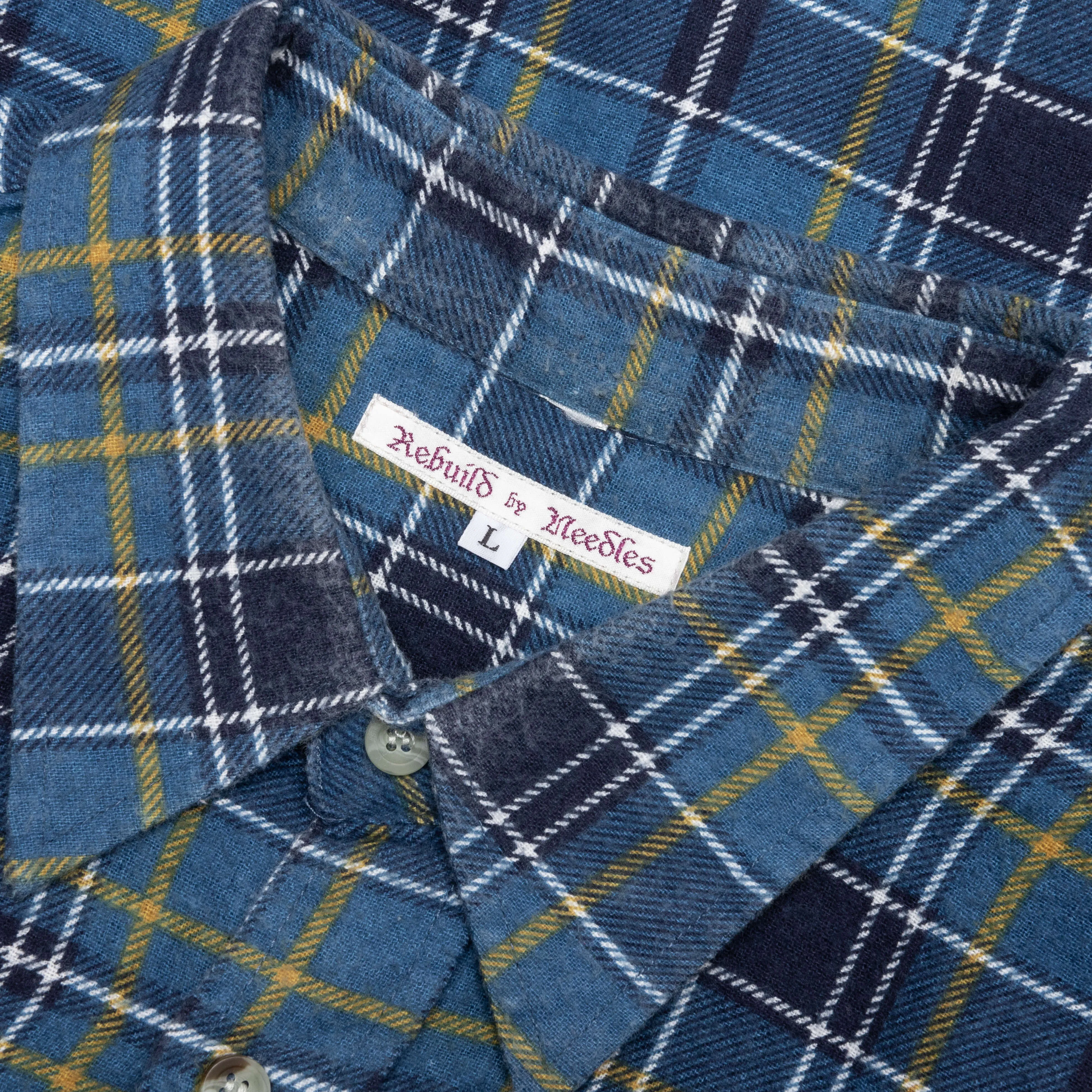 Rebuild by Flannel Shirt 7 Cuts Shirt - Ocean/Yellow