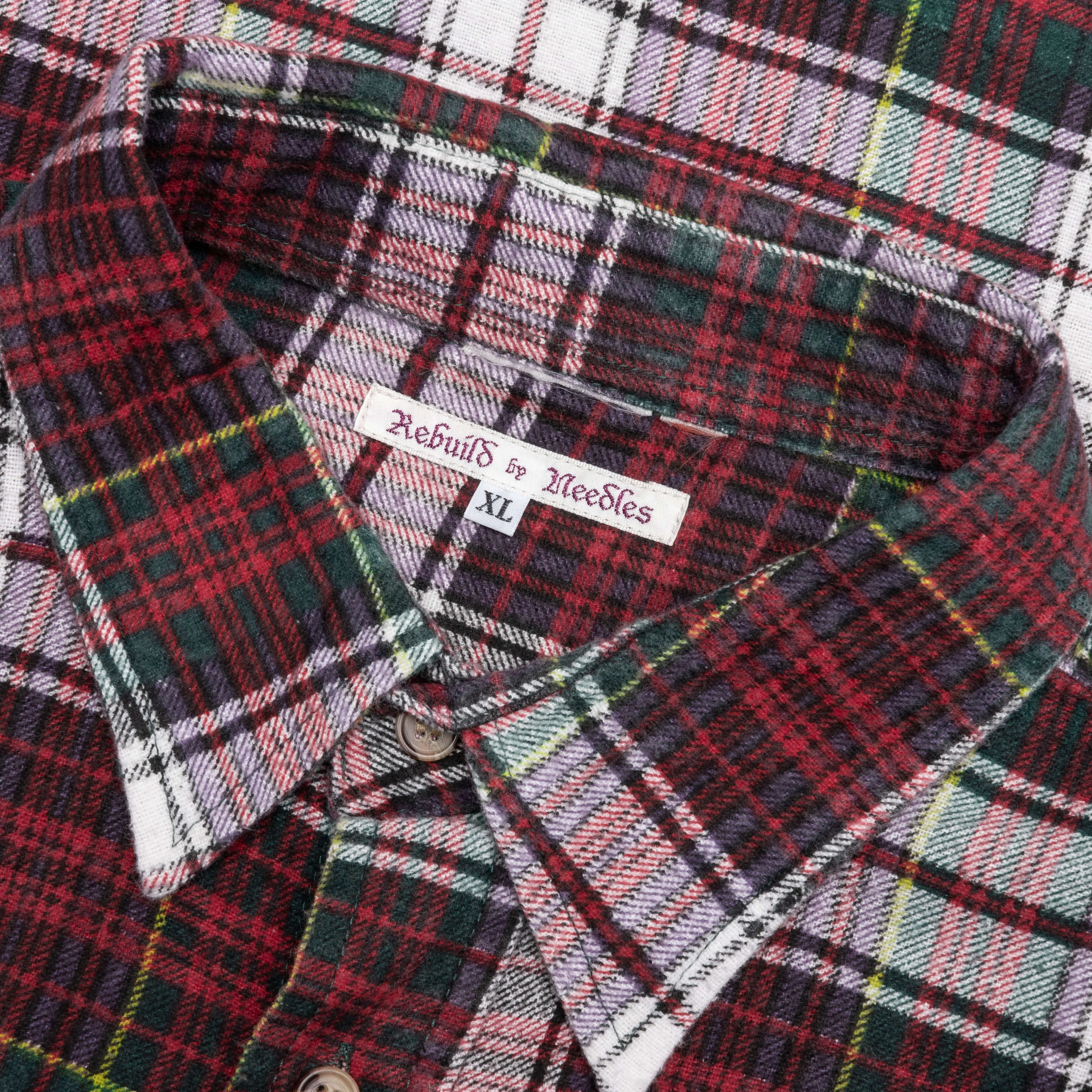 Rebuild by Flannel Shirt 7 Cuts Shirt - Red/Forest