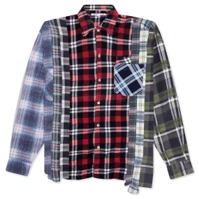 Rebuild by Flannel Shirt 7 Cuts Shirt - Red/Navy