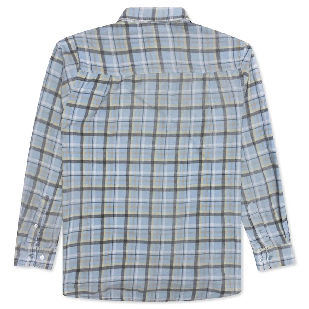 Rebuild by Flannel Shirt Ribbon Shirt / Reflection - Sky/Olive