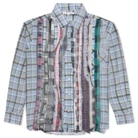 Rebuild by Flannel Shirt Ribbon Shirt / Reflection - Sky/Olive