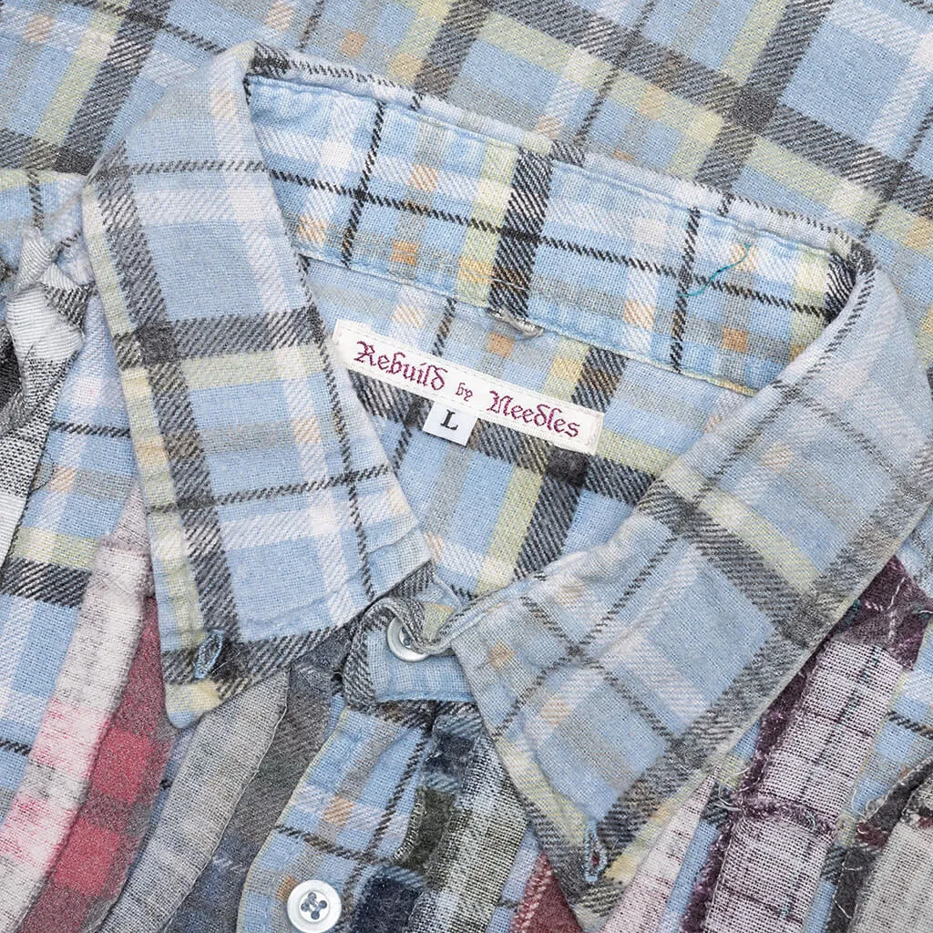 Rebuild by Flannel Shirt Ribbon Shirt / Reflection - Sky/Olive