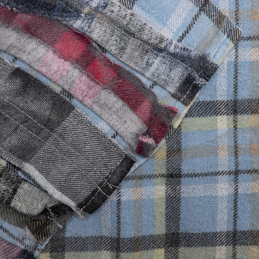 Rebuild by Flannel Shirt Ribbon Shirt / Reflection - Sky/Olive