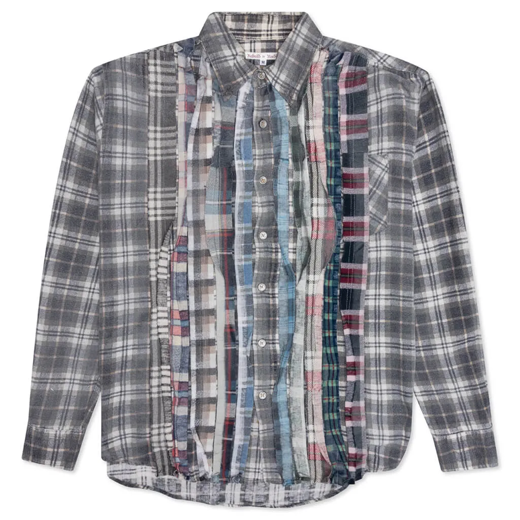 Rebuild by Flannel Shirt Ribbon Shirt / Reflection - Titan/Grey