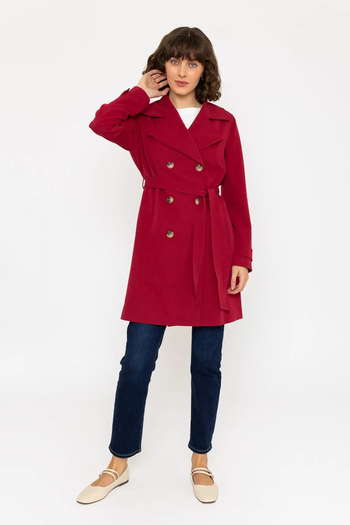 Red Trench Coat