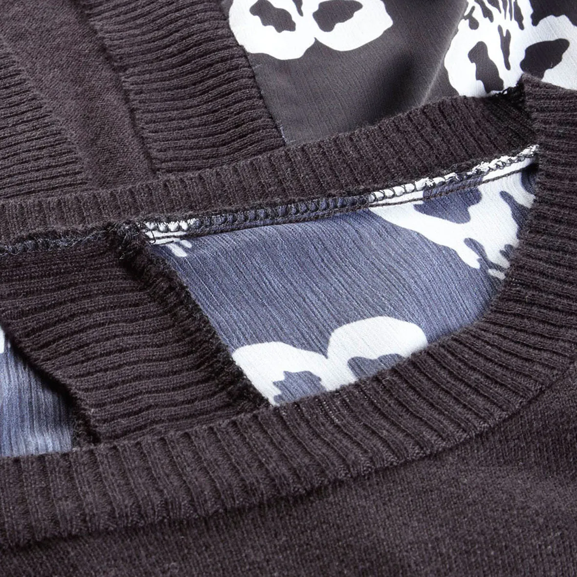 Skull Fucked Open Back Sweater