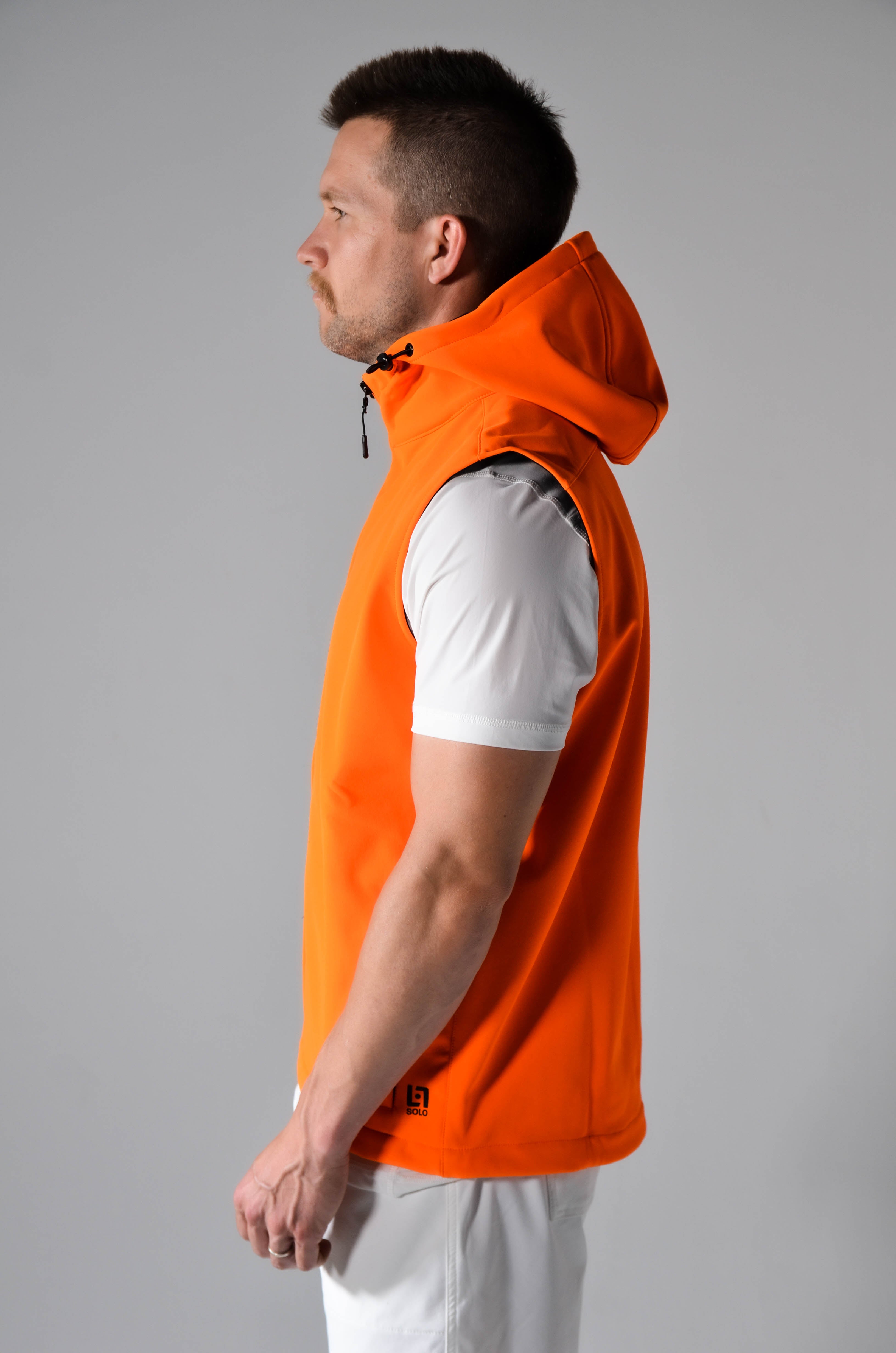 Solo Golf Core Hooded Vest - Orange