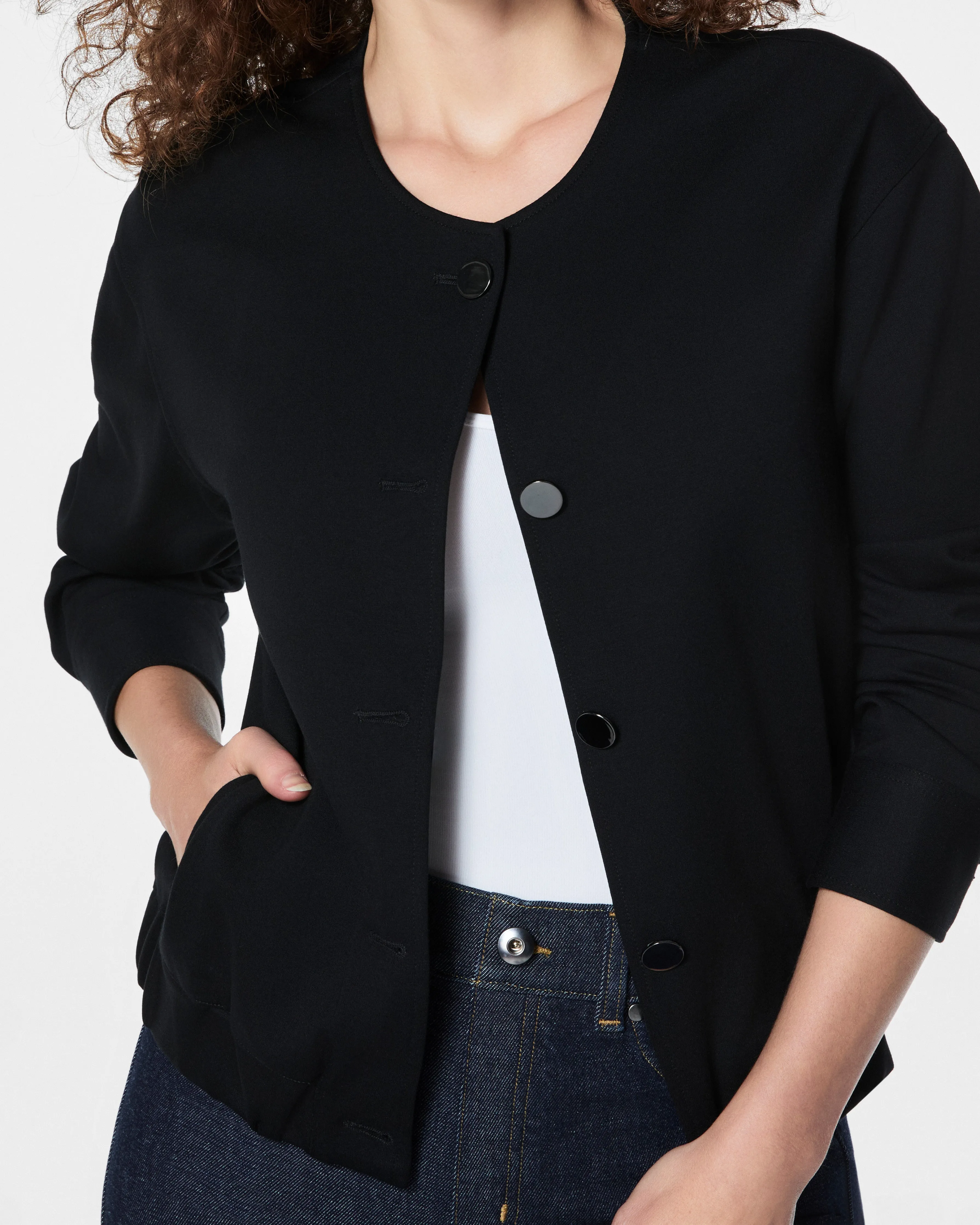 SPANX Ponte Bomber Jacket