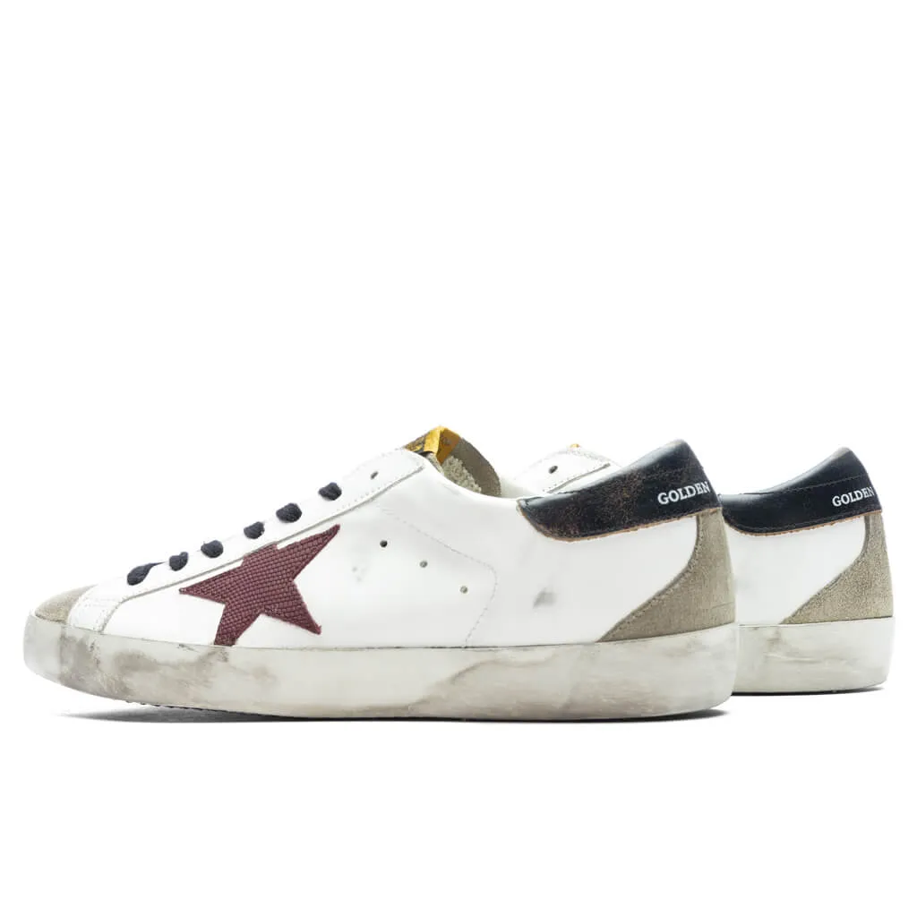 Super-Star Sneakers - White/Taupe/Bordeaux/Black