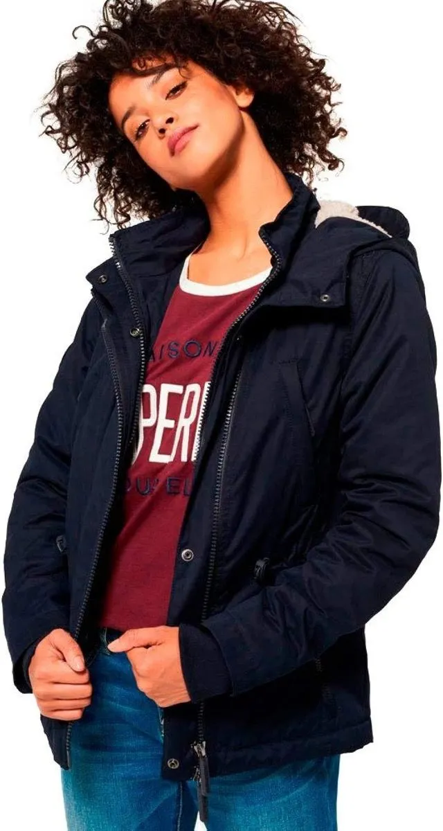 Superdry Womens Boxy Snorkle Parka Jackets Super Navy