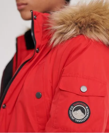 Superdry Womens Nadare Parka Jackets Burnt Red