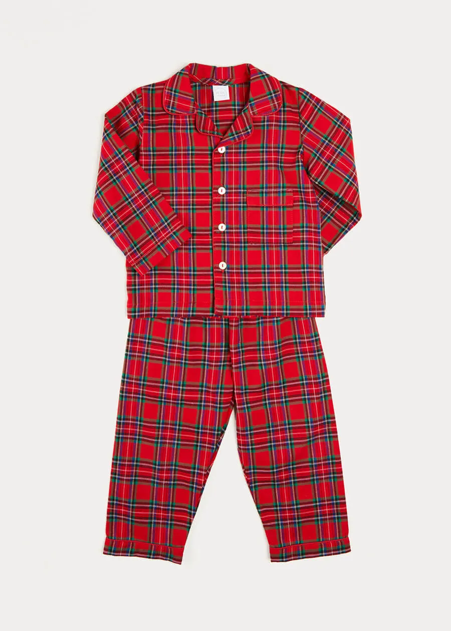 Tartan Pyjama Set In Red (18mths-10yrs)