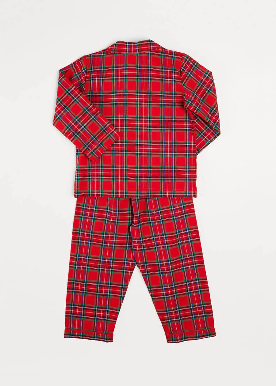 Tartan Pyjama Set In Red (18mths-10yrs)