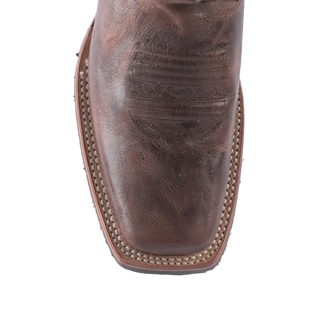 Texas Country Western Boot Roca Talco Cognac Square Toe E668