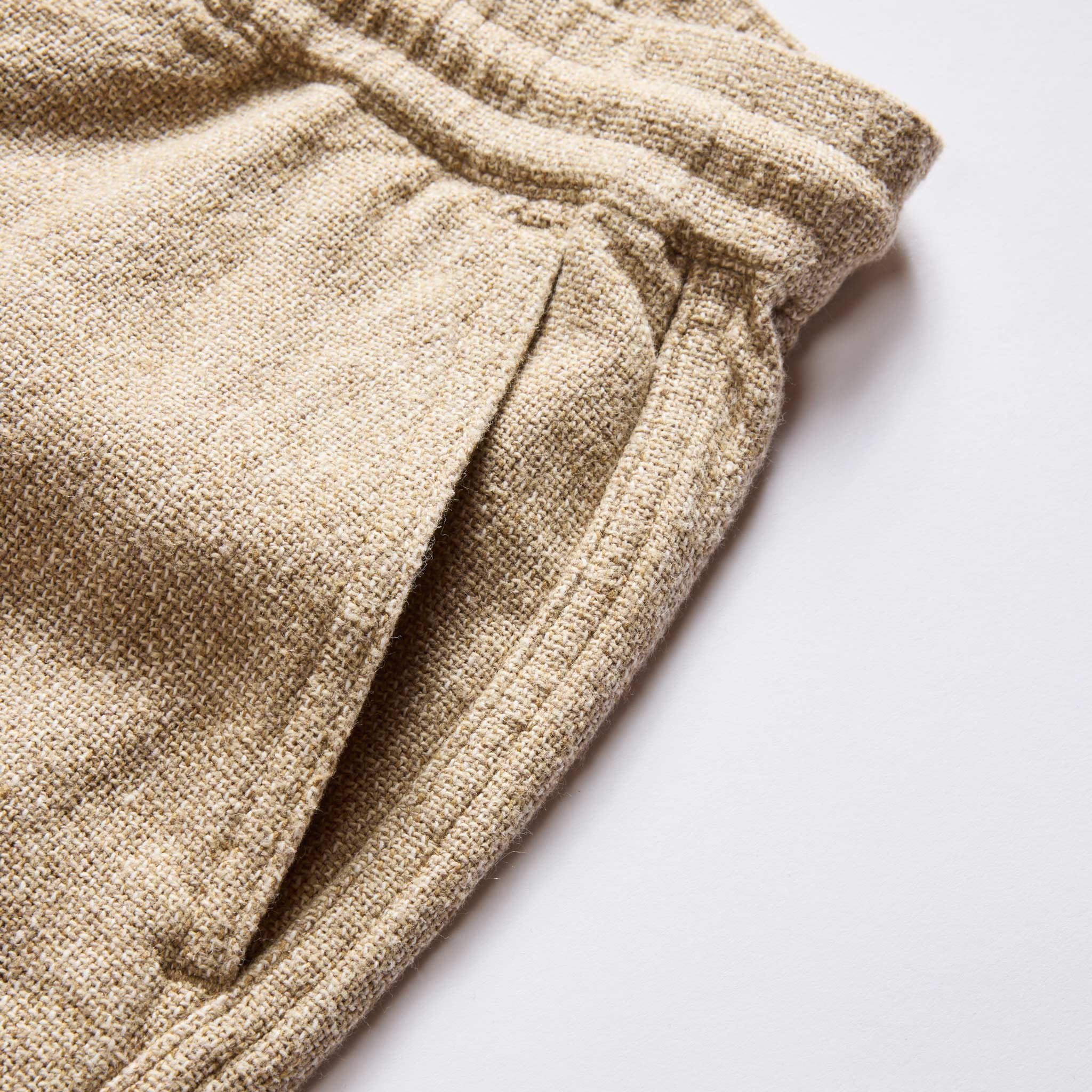 The Apres Pant in Oat Linen Tweed