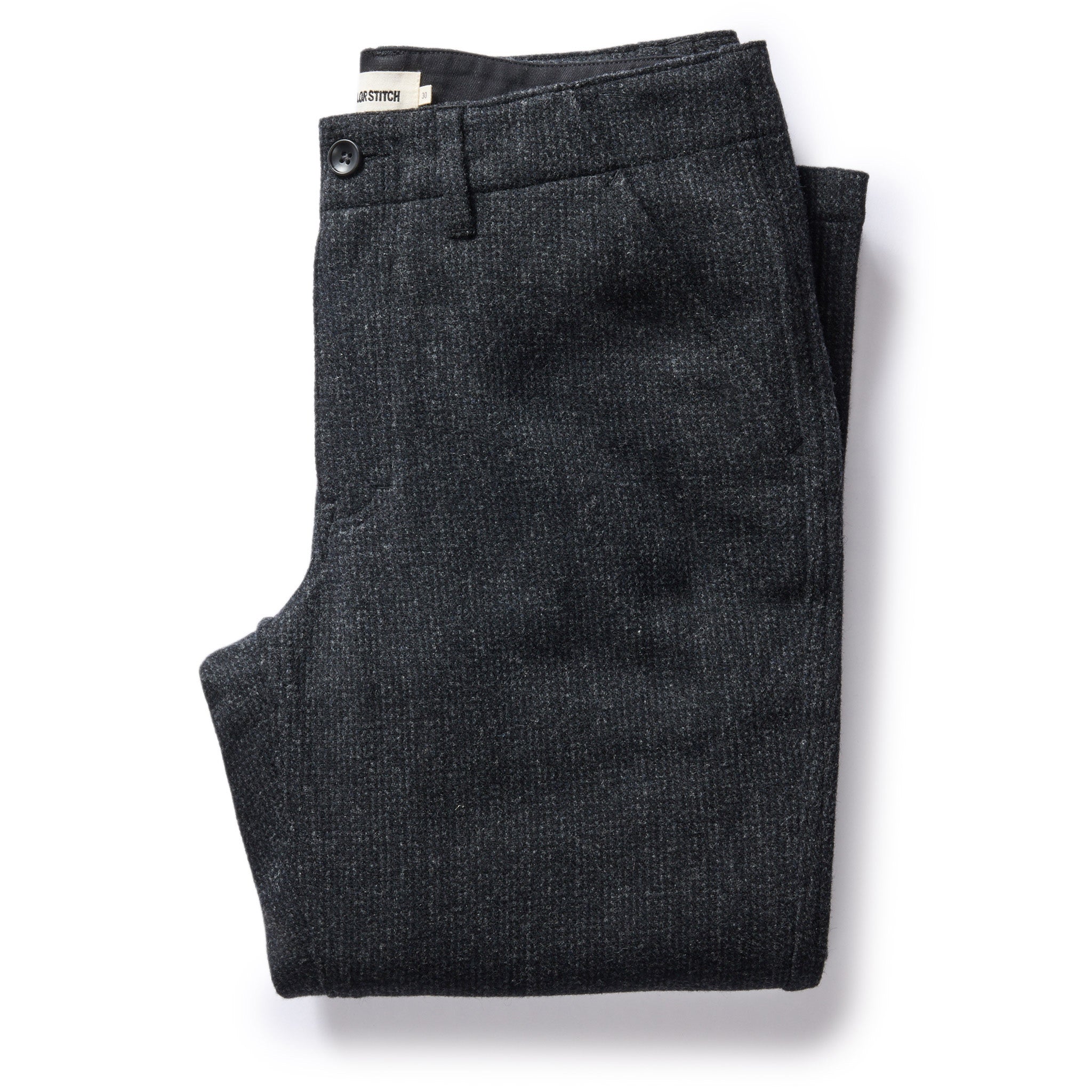 The Carnegie Pant in Charcoal Heather Wool