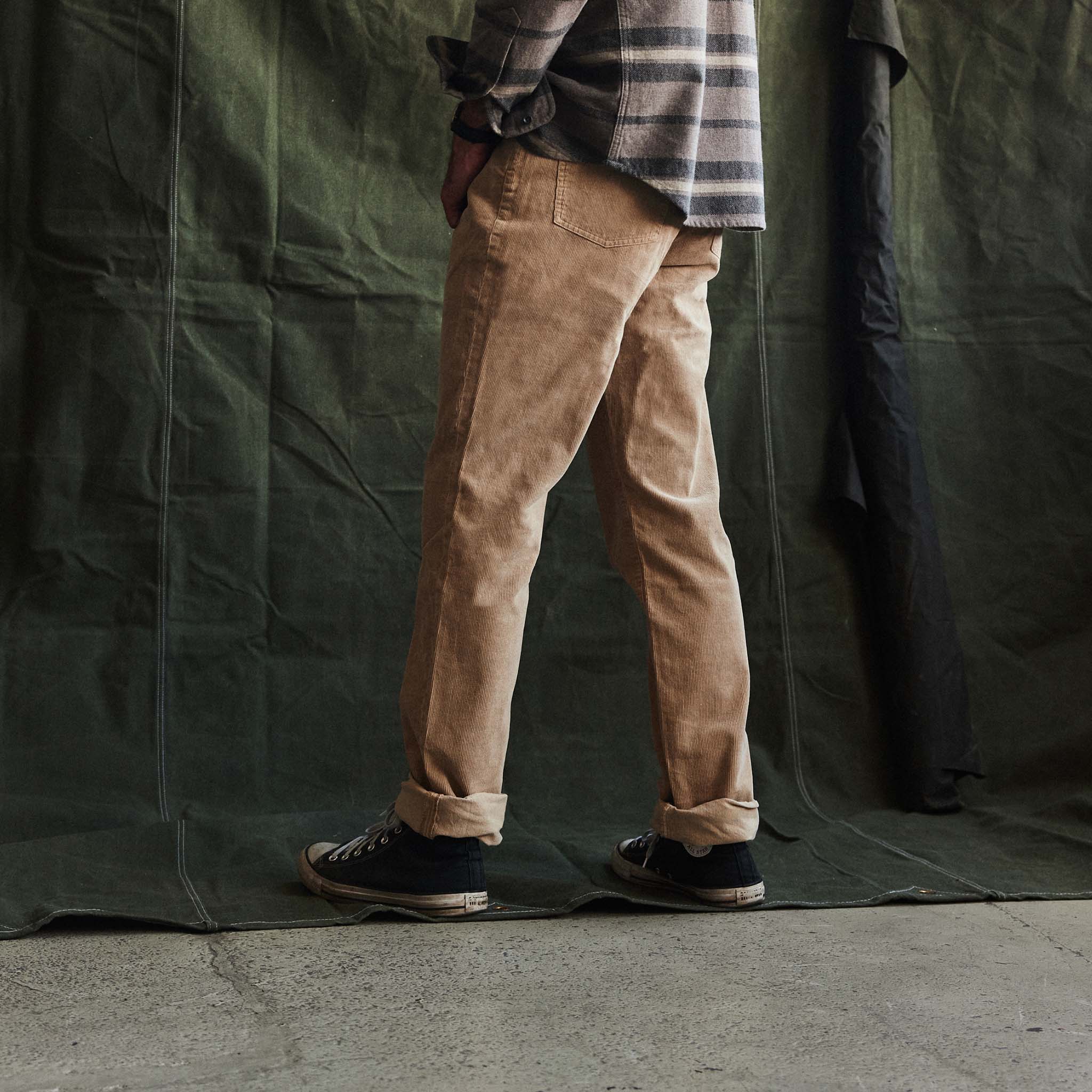 The Democratic All Day Pant in Light Khaki Cord