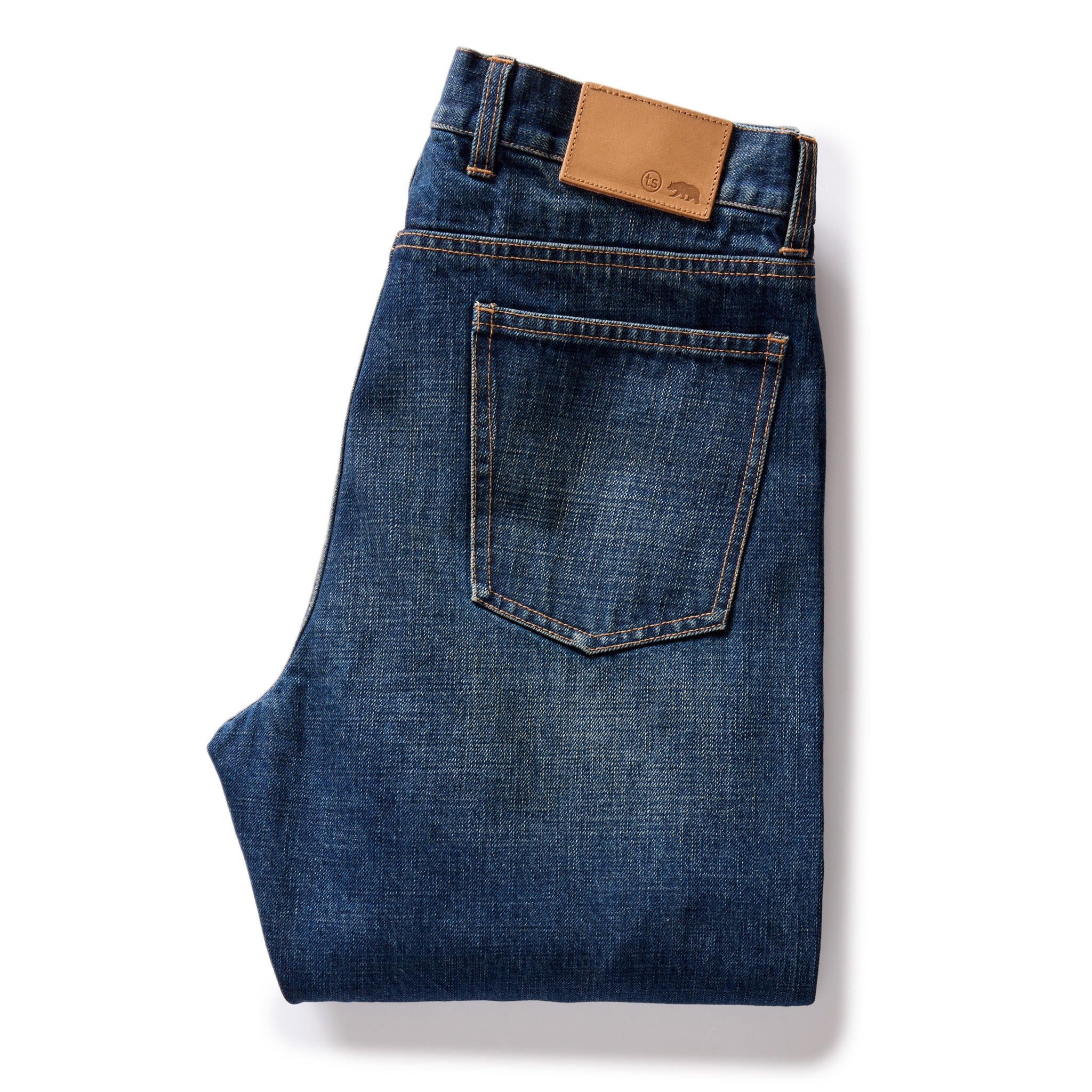 The Democratic Brushed Back Jean in Collins Resin Wash Selvage Denim