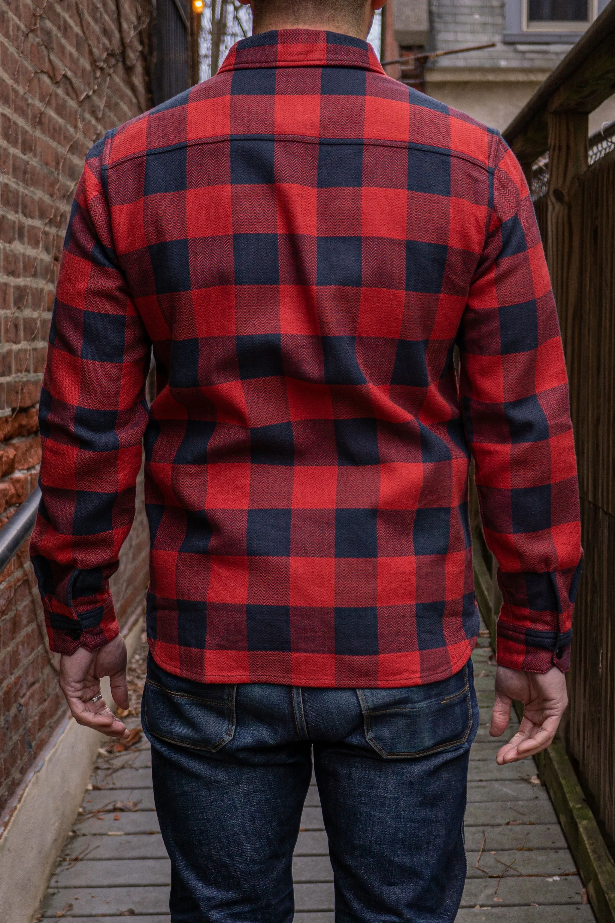 The Flat Head SNR-101L Block Check Flannel Shirt - Red/Black