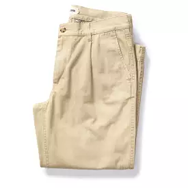 The Matlow Pant in Light Khaki Pigment Herringbone