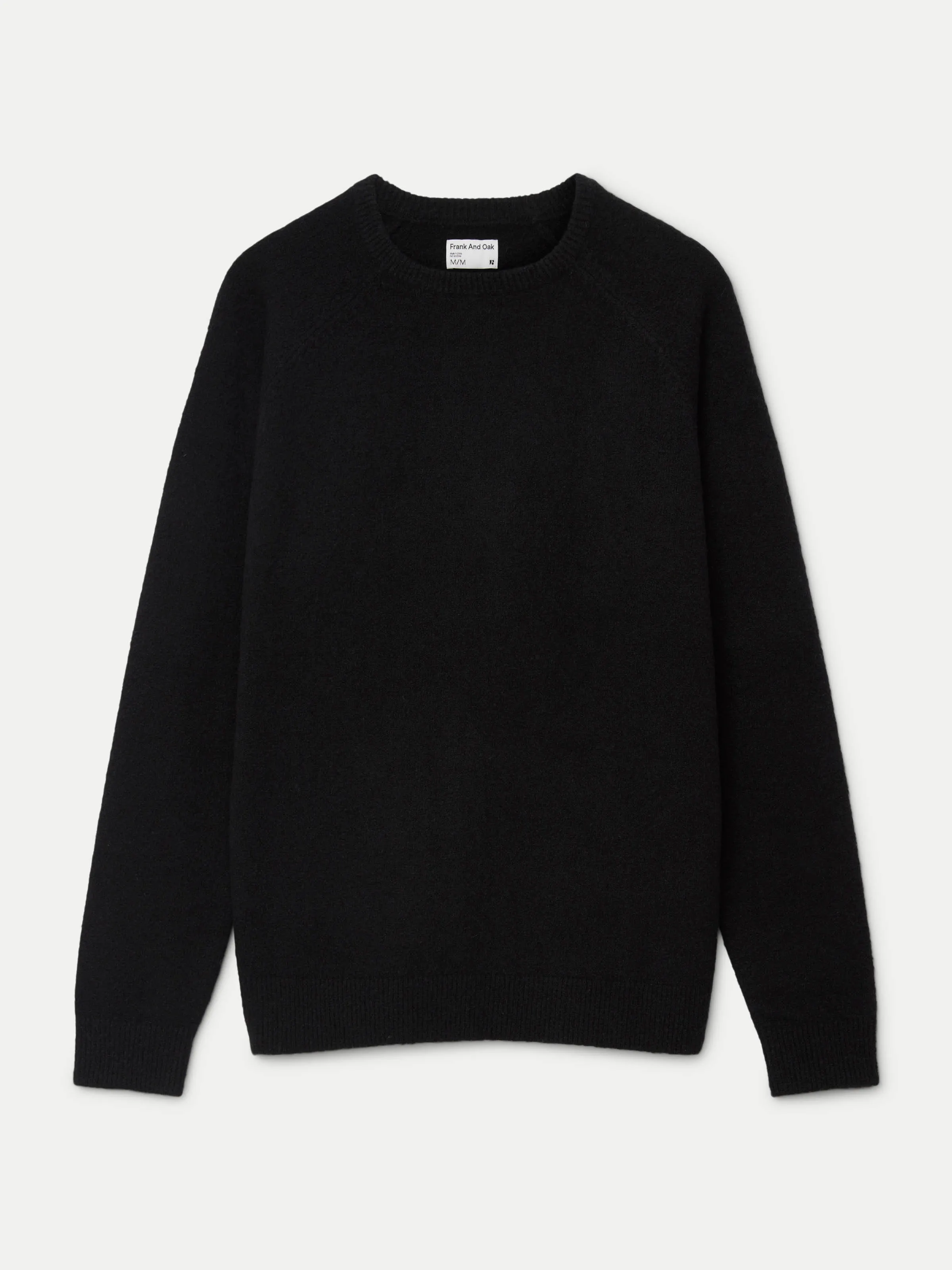 The Seawool Boucle Sweater in Black