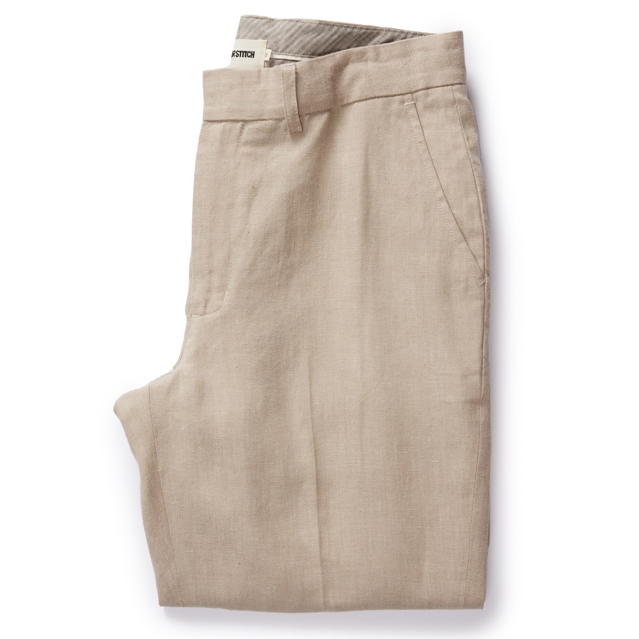 The Sheffield Trouser in Natural Linen