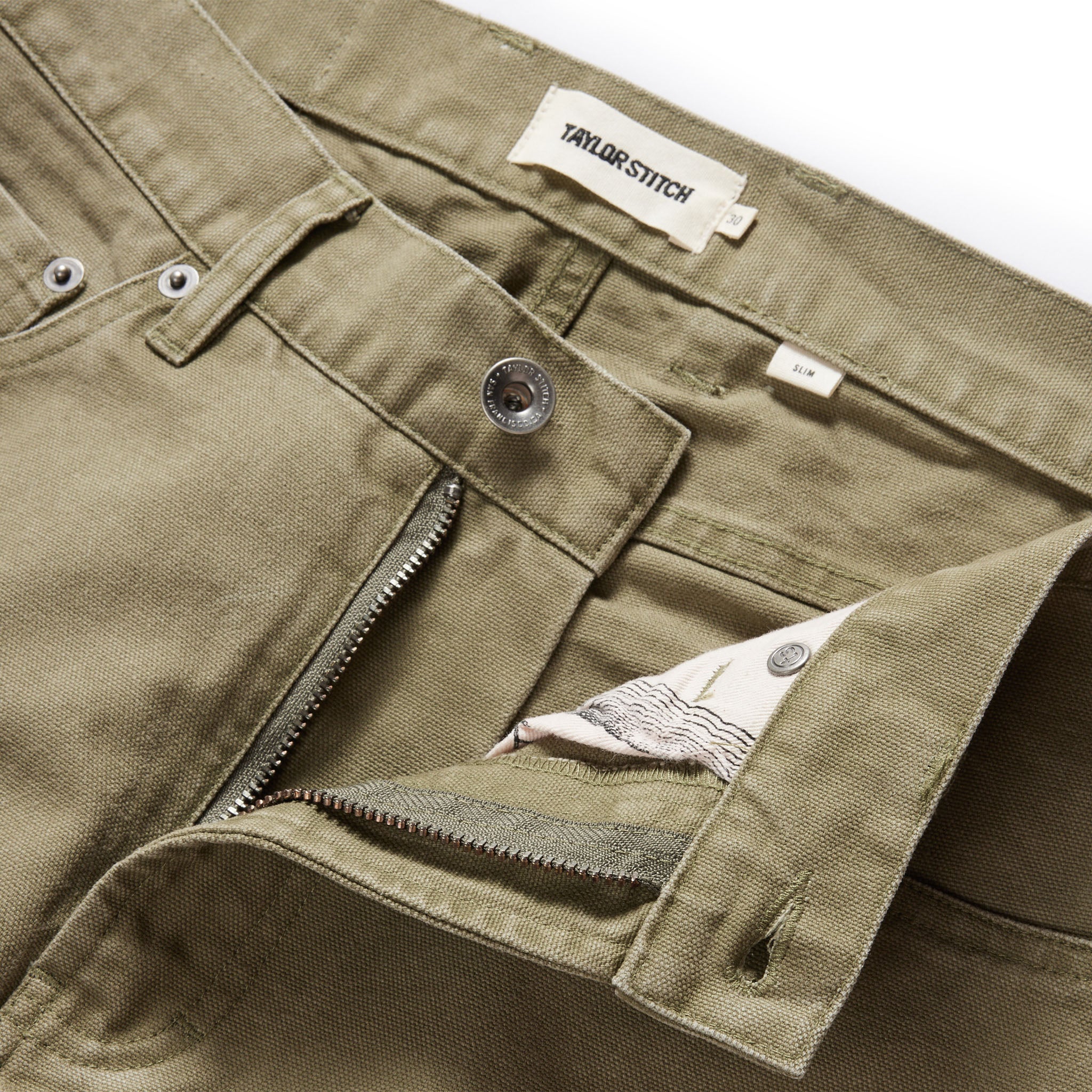 The Slim All Day Pant in Arid Eucalyptus Canvas