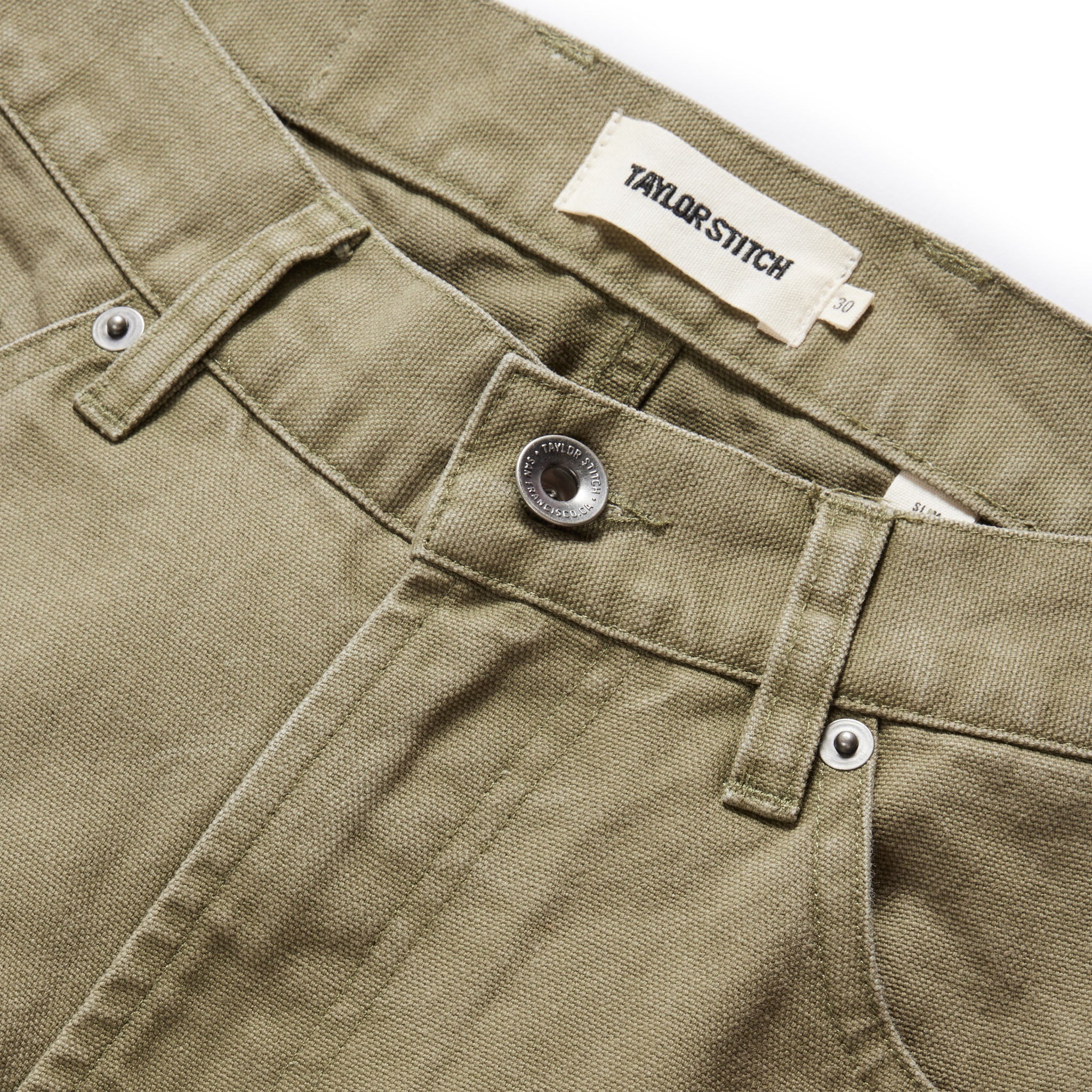 The Slim All Day Pant in Arid Eucalyptus Canvas