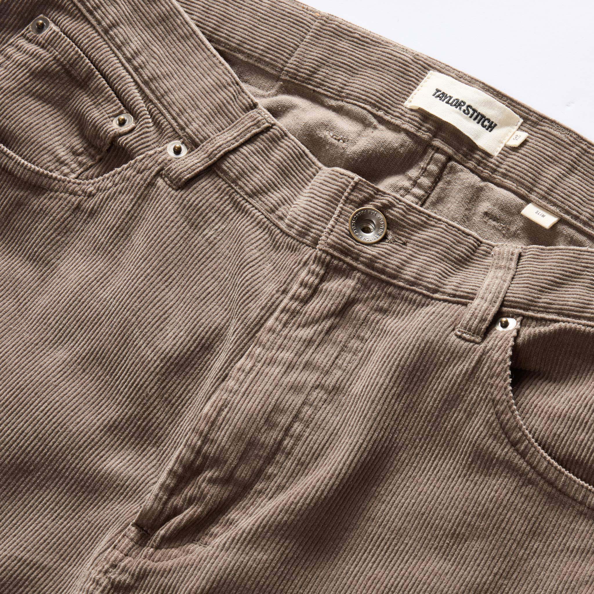 The Slim All Day Pant in Morel Cord