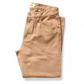 The Slim All Day Pant in Tobacco Selvage Denim