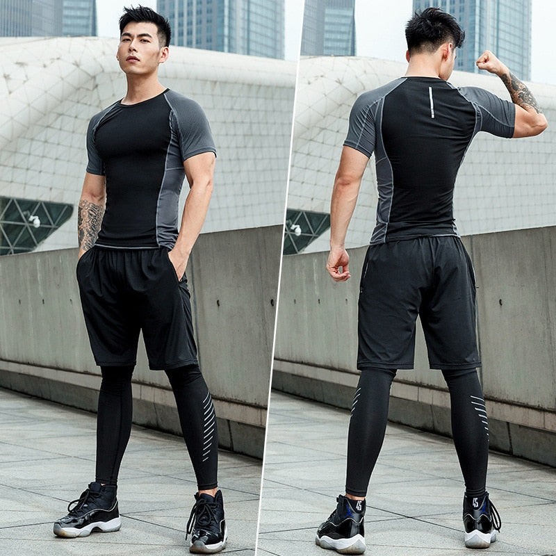 Tracksuit Compression Sportswear for Gym Fitness Workout 5pcs / Set