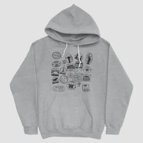 Travel Stamps - Pullover Hoody