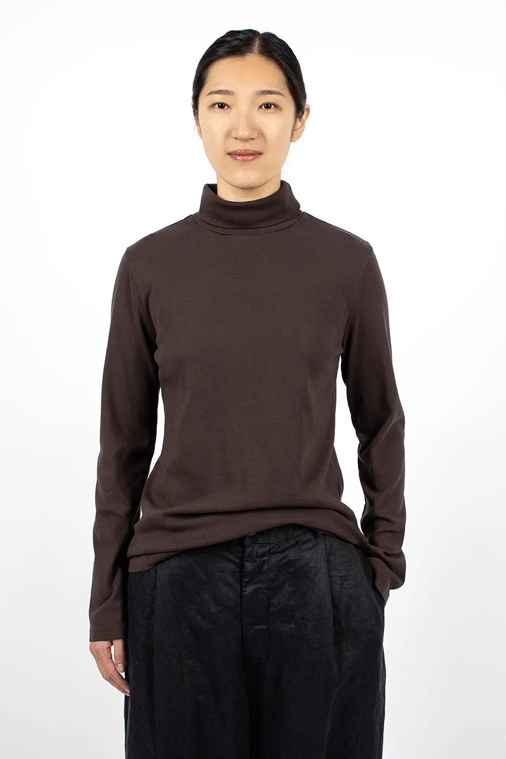 Turtleneck Top Plum