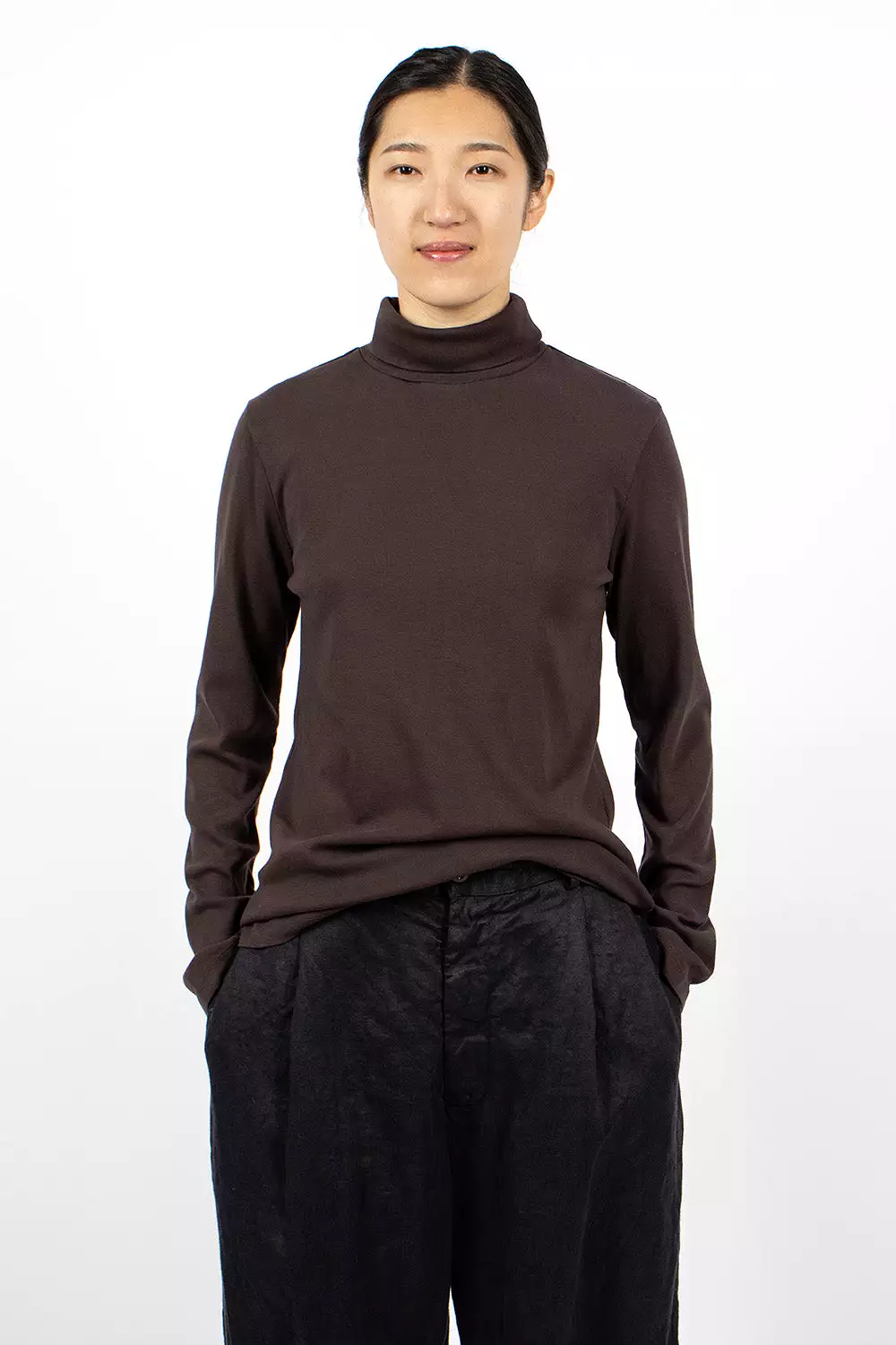 Turtleneck Top Plum