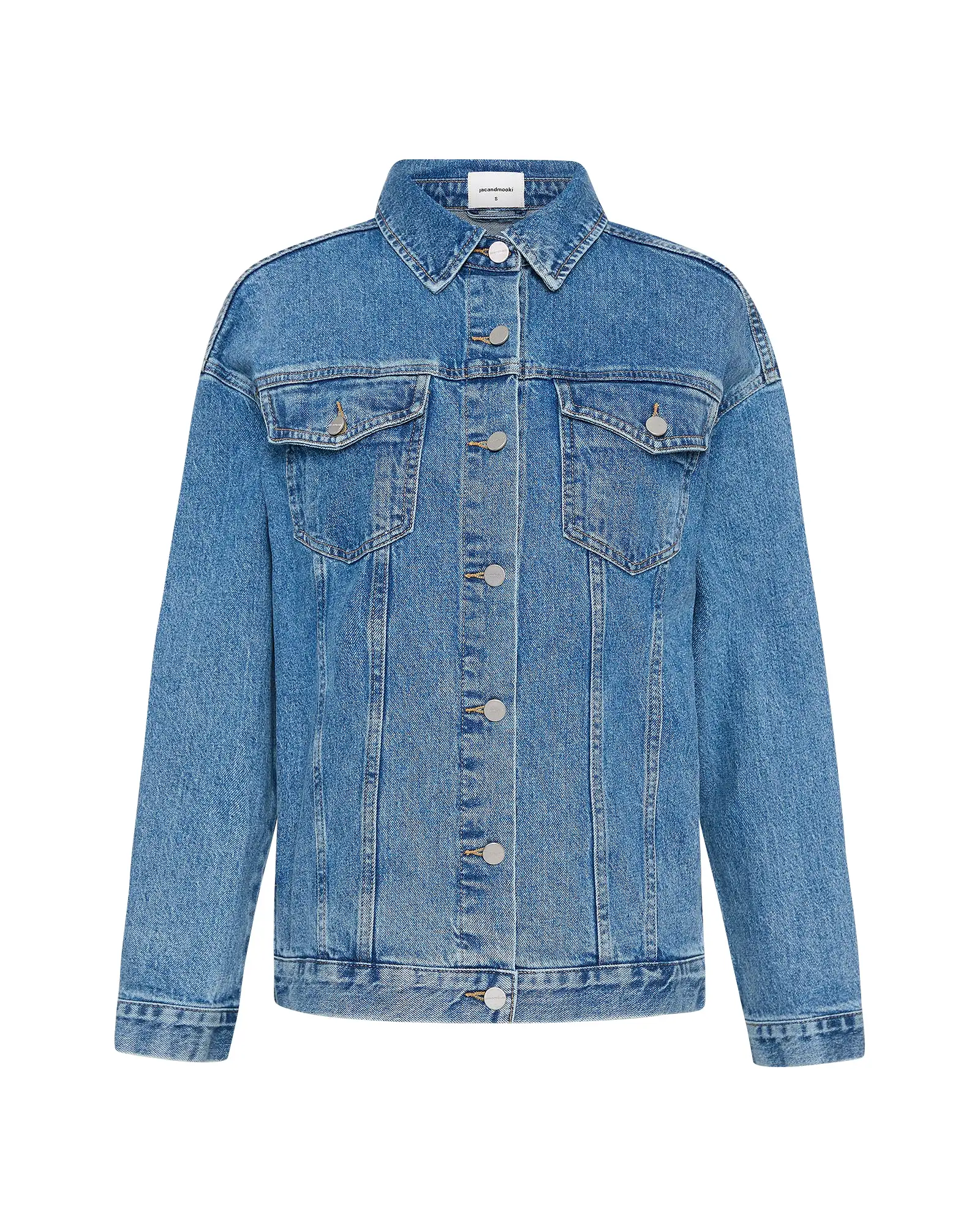 UNISEX DENIM JACKET - MID INDIGO