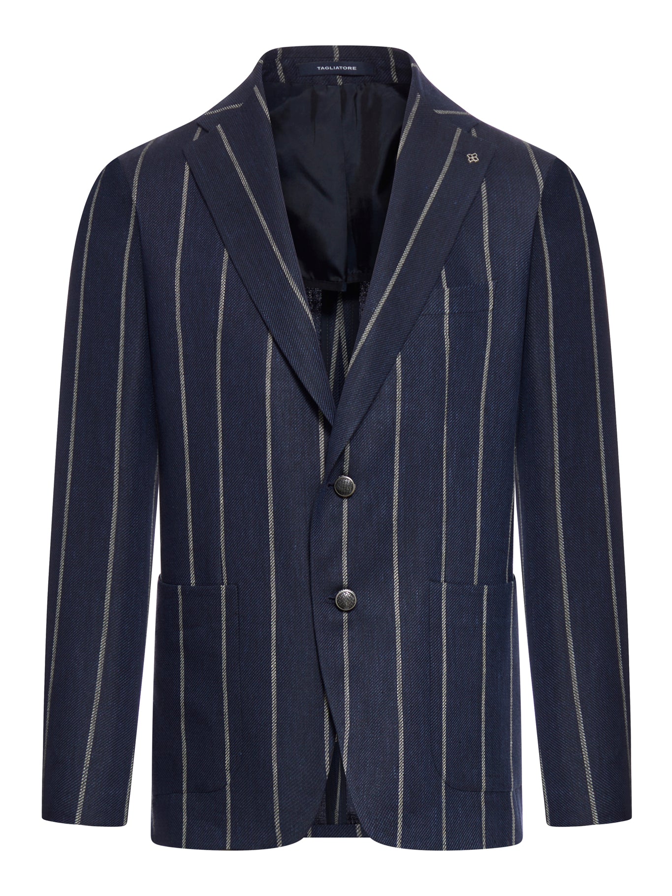 unstructured single-breasted jacket