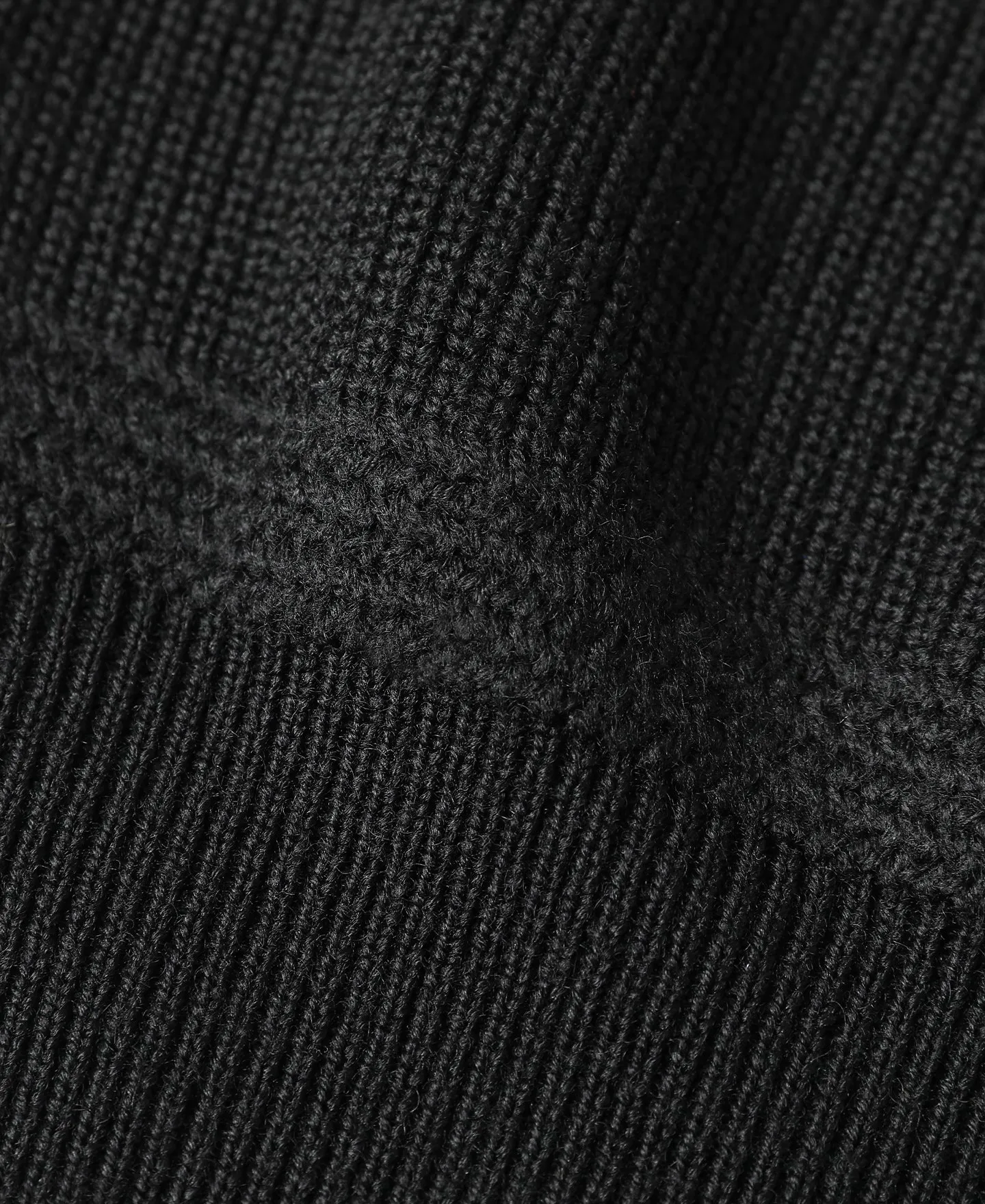 US Army High Neck Wool Sweater - Black