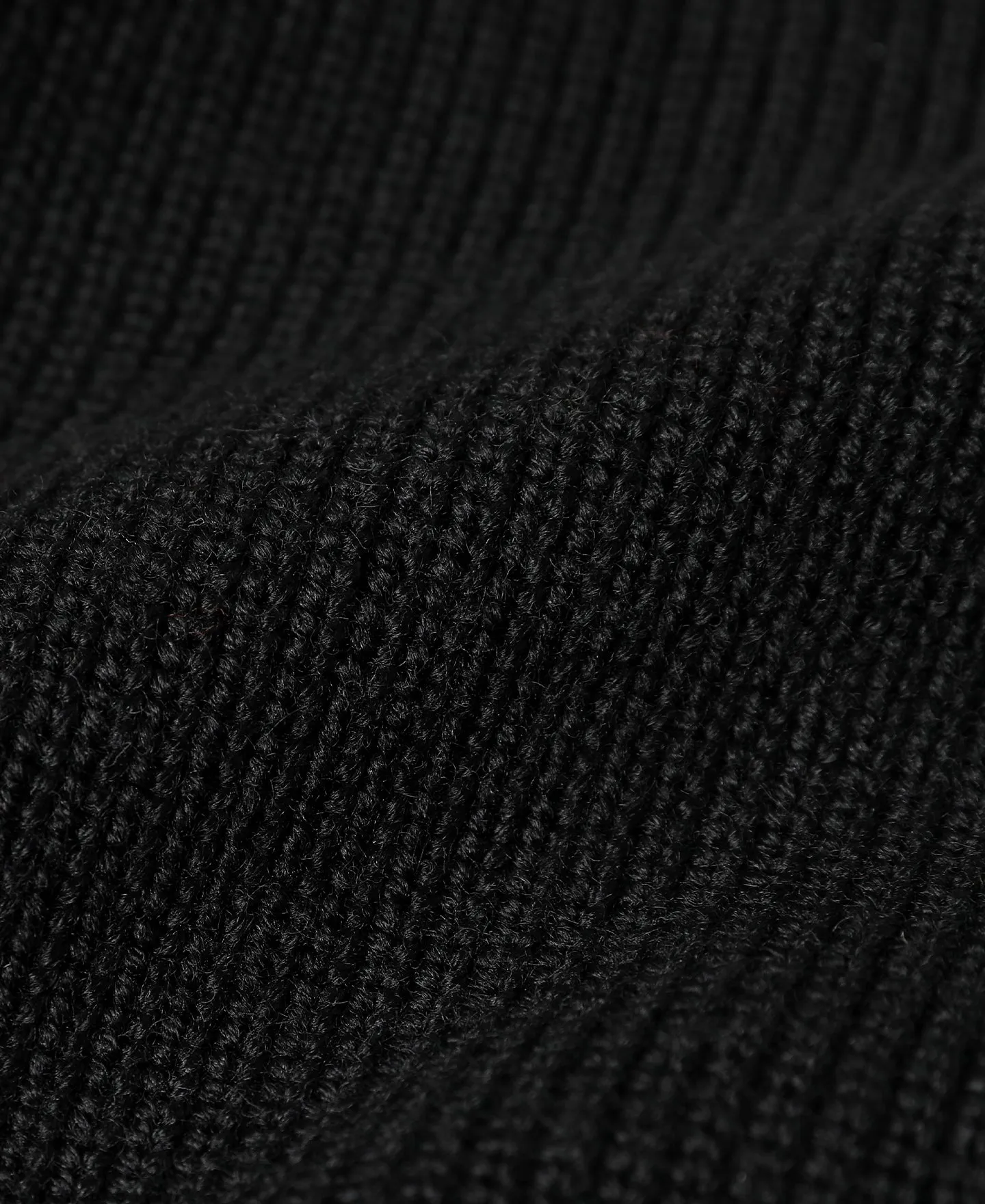 US Army High Neck Wool Sweater - Black