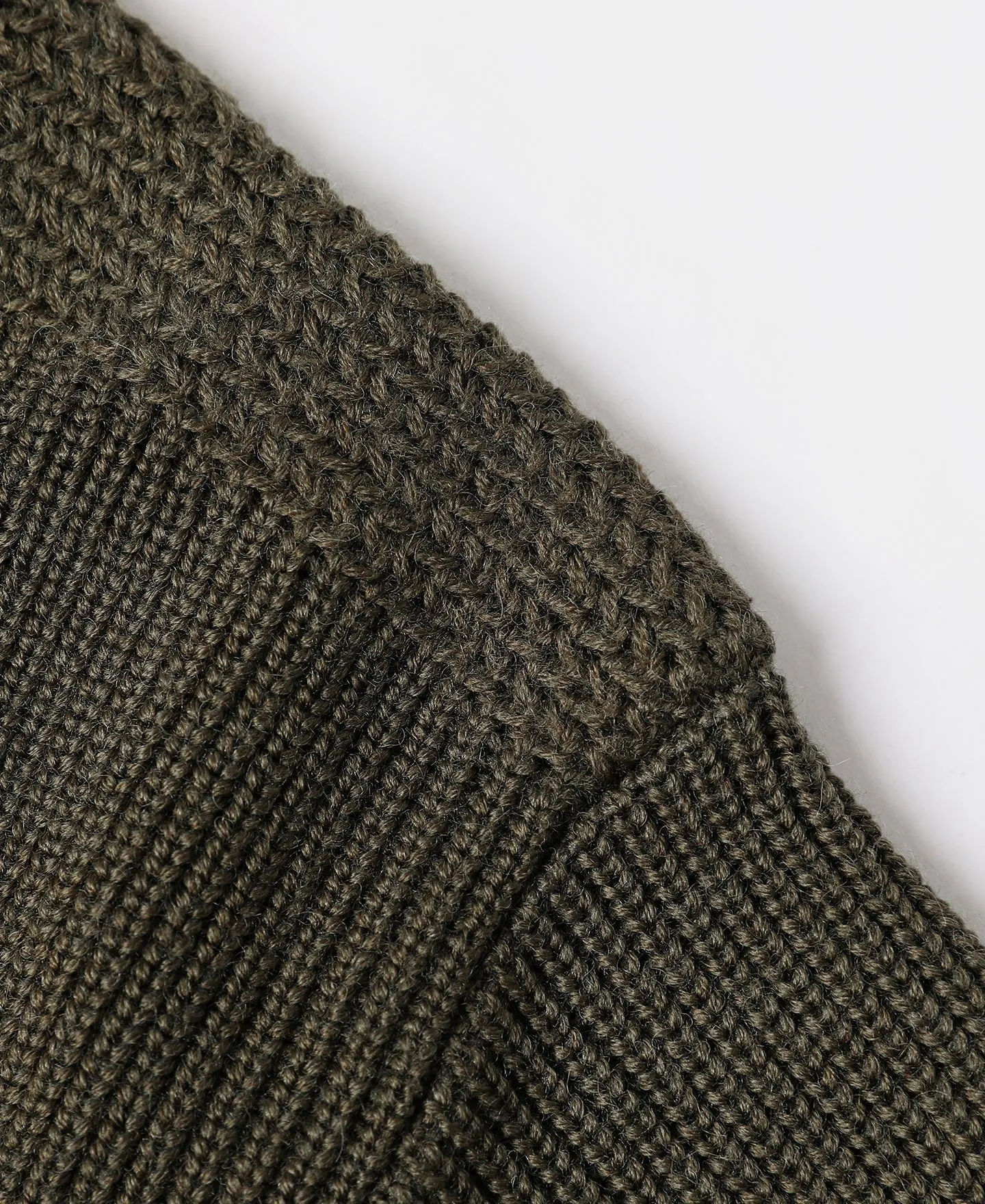 US Army High Neck Wool Sweater - Olive