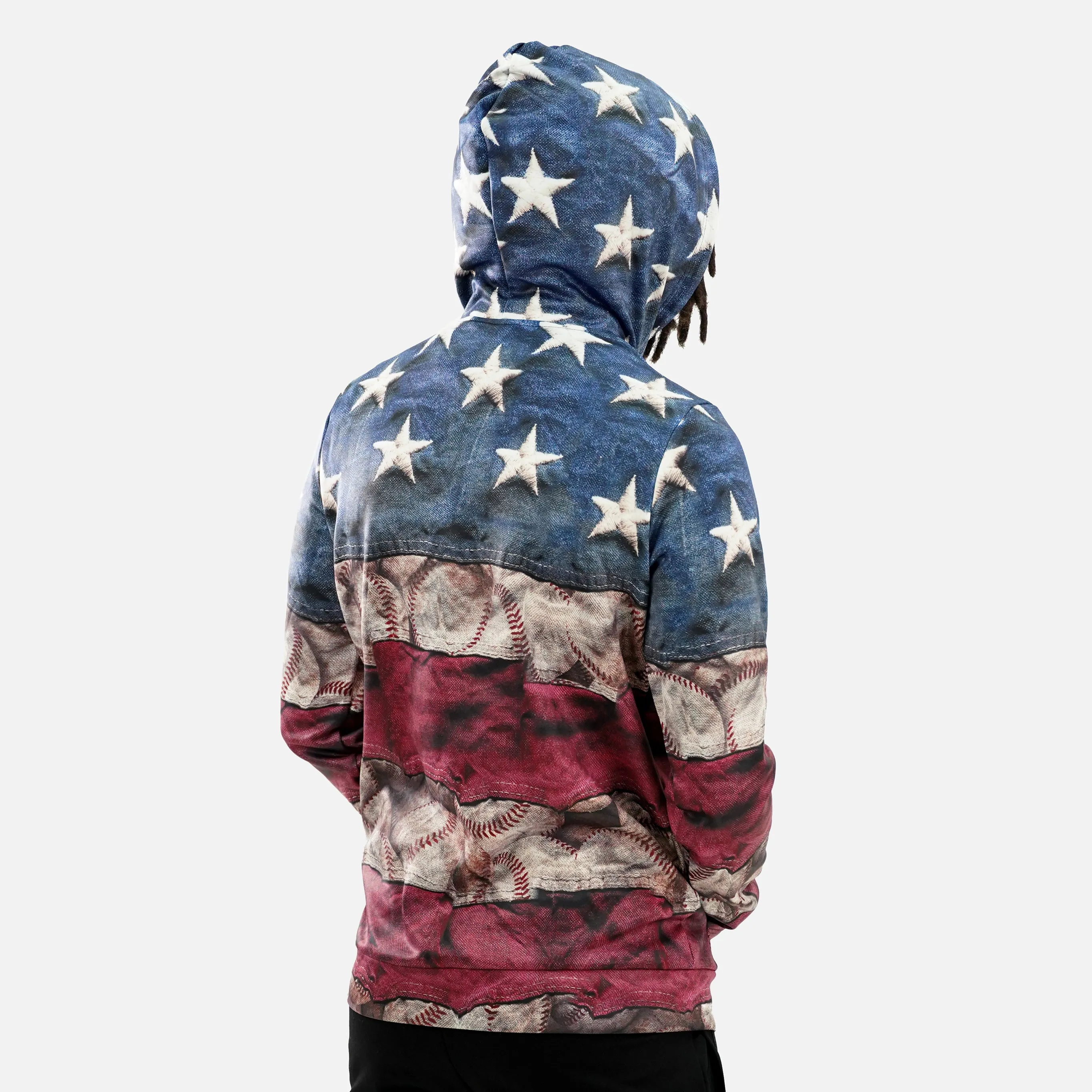 USA Vintage Baseball Hoodie