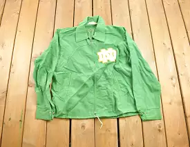 Vintage 1970s University of Notre Dame Fighting Irish Jacket / Embroidered / Varsity Jacket / Sportswear / Americana